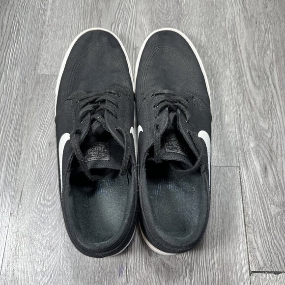 Size 13- Nike Zoom Stefan Janoski Canvas SB Black White Skate Sneakers main image 9